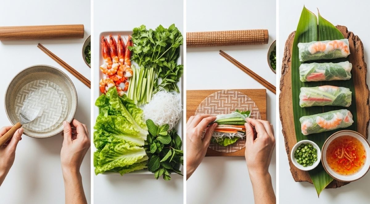 Cách làm gỏi cuốn tối ưu dinh dưỡng
