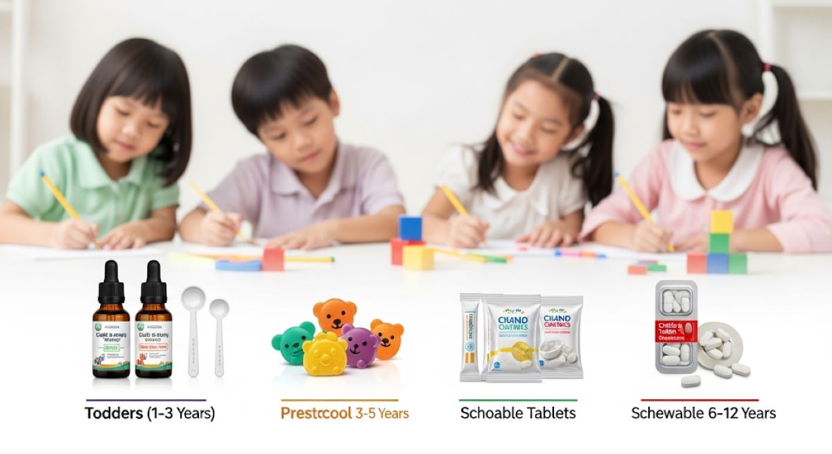 Dạng Sản Phẩm Phù Hợp Với Từng Độ Tuổi