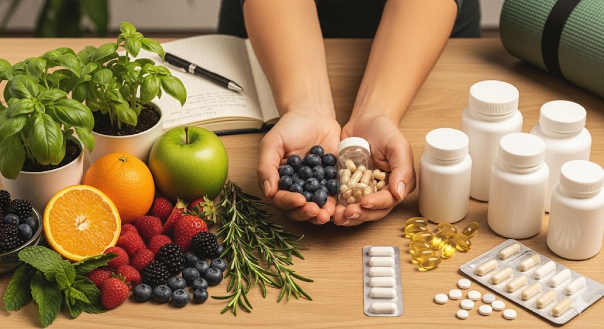 Emphasize the balanced approach and informed choice between supplement types