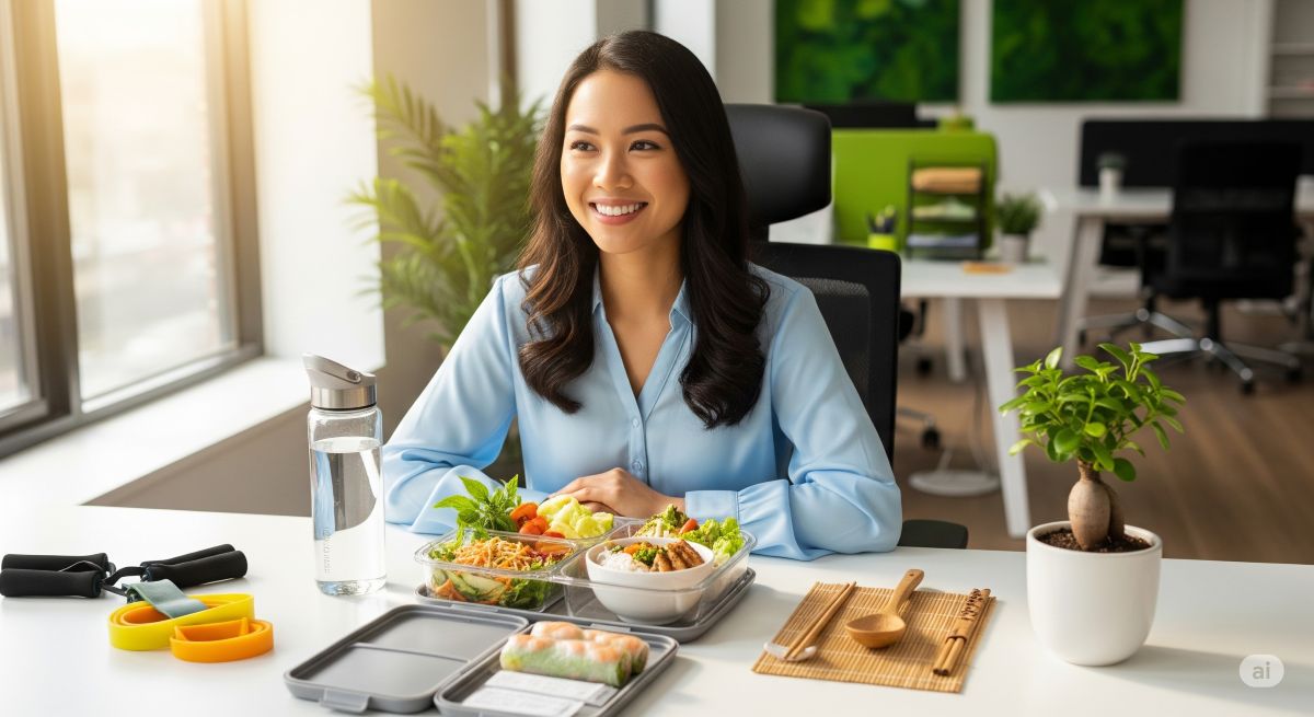 Inspire office workers to adopt healthy nutrition habits and show the positive transformation possible