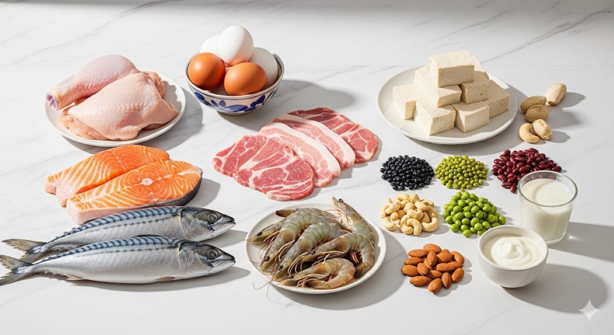 Nhóm Protein (22 thực phẩm)