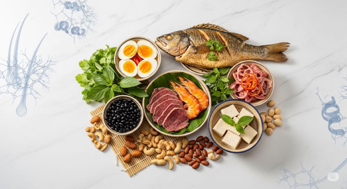 Protein - Nền Tảng Của Mái Tóc Chắc Khỏe