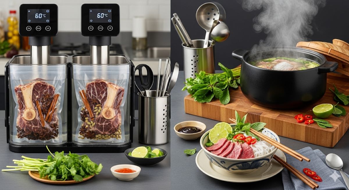 Sous Vide Phở: Tối Ưu Dinh Dưỡng Truyền Thống