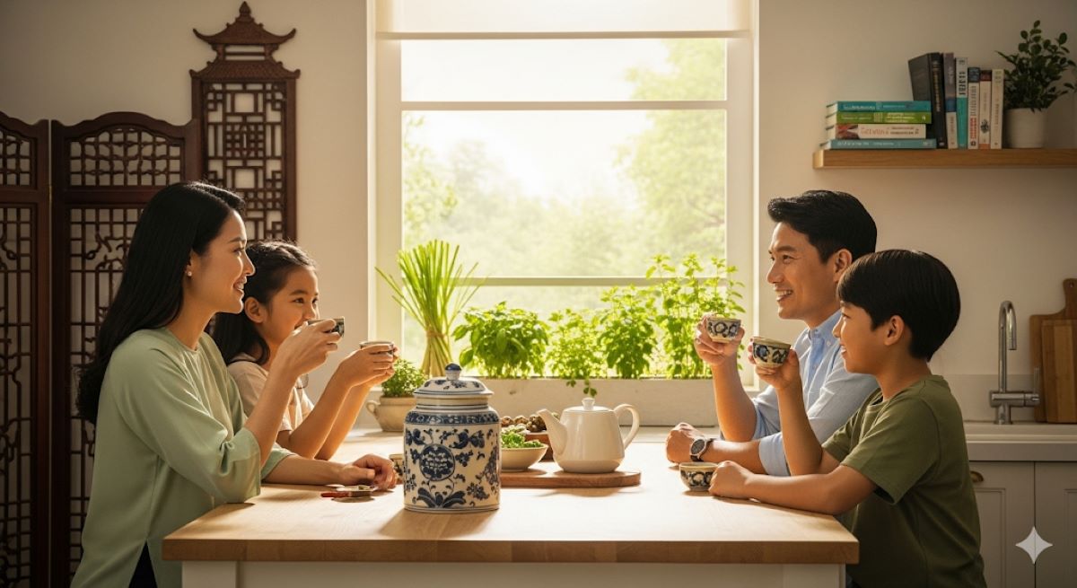 Summarize the harmony between Vietnamese traditional medicine and contemporary healthy lifestyle