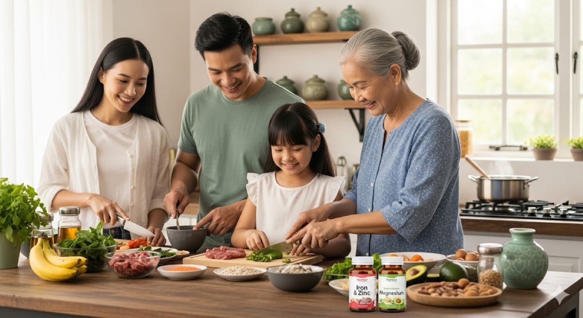 Summarize the importance of balanced mineral supplementation and healthy lifestyle