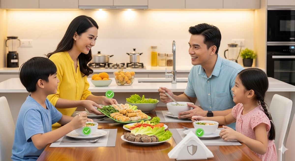 Summarize the importance of food safety awareness and encourage protective action for family health
