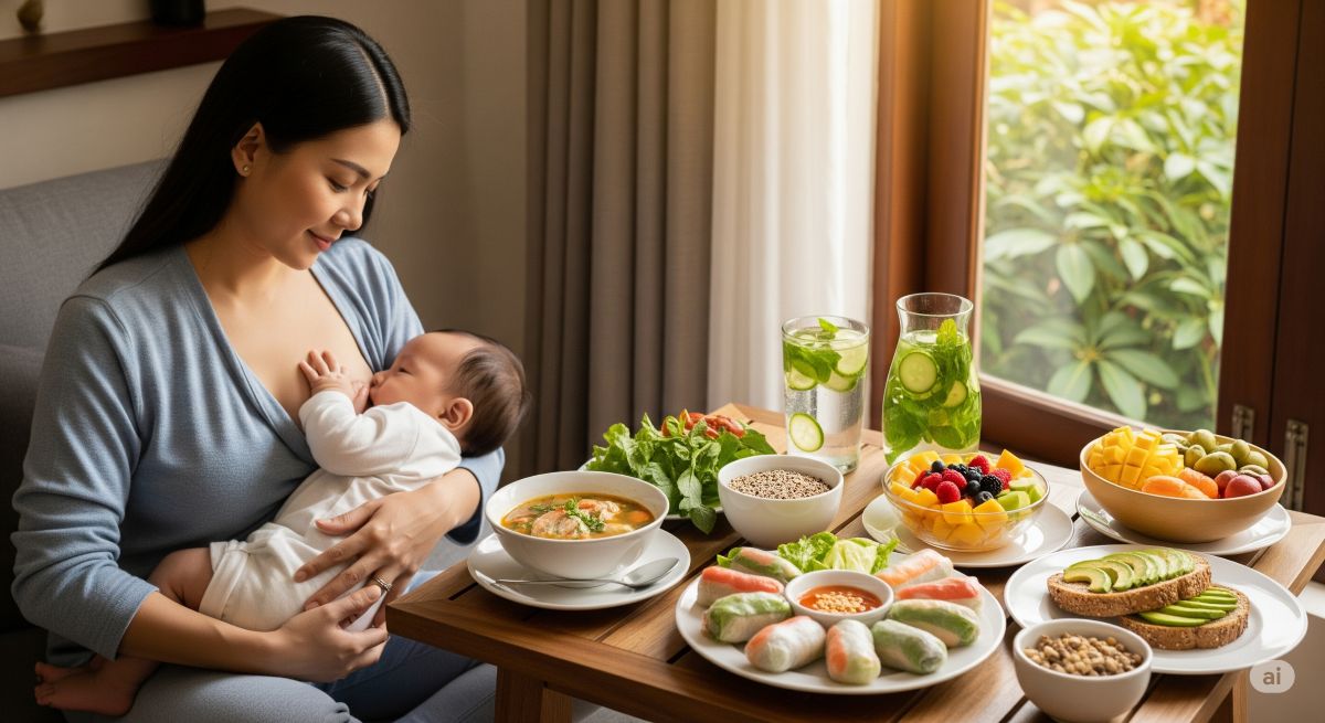 Summarize the importance of proper postpartum nutrition and encourage positive action