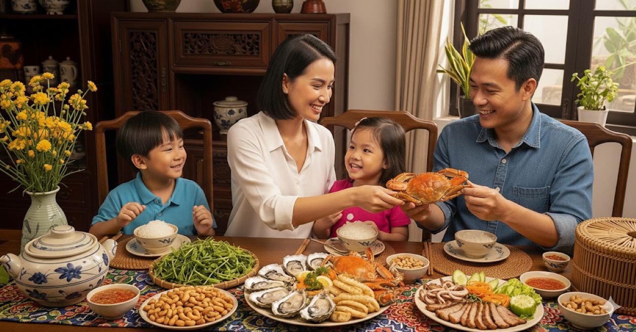 Summarize the importance of zinc for immune health and encourage incorporating zinc-rich Vietnamese foods into daily diet