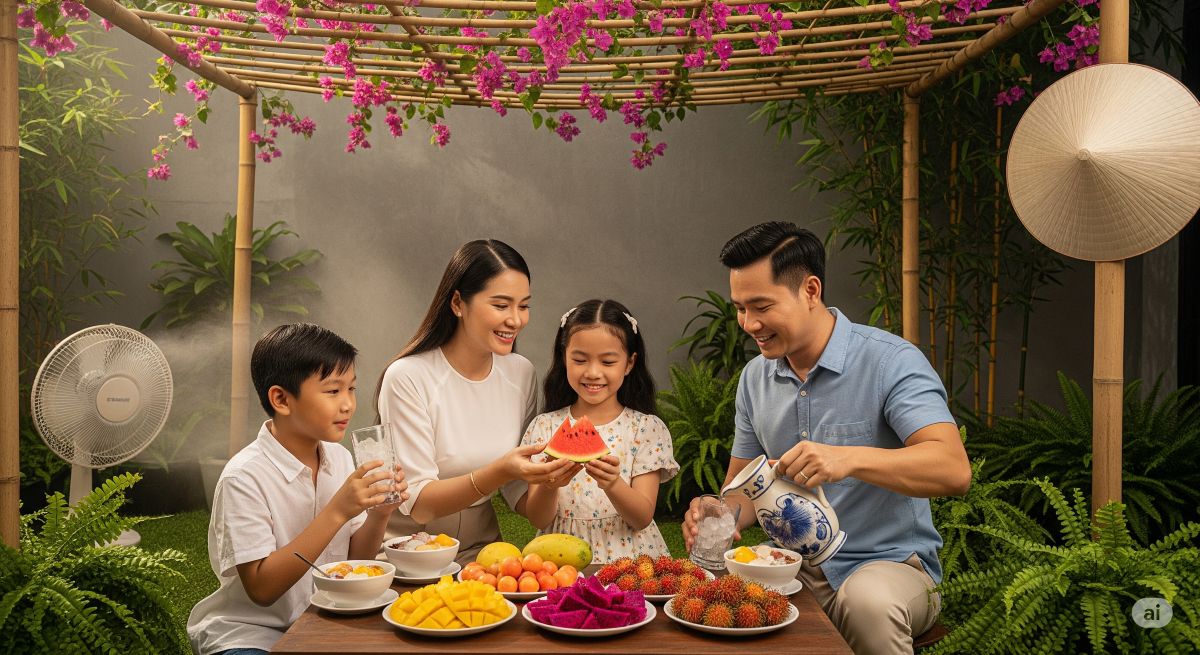 Summarize the main message about healthy summer nutrition and encourage positive action