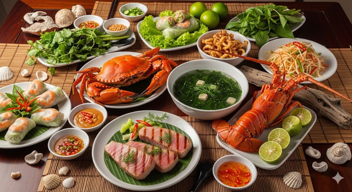 Summarize the ocean's nutritional treasures and encourage healthy seafood consumption