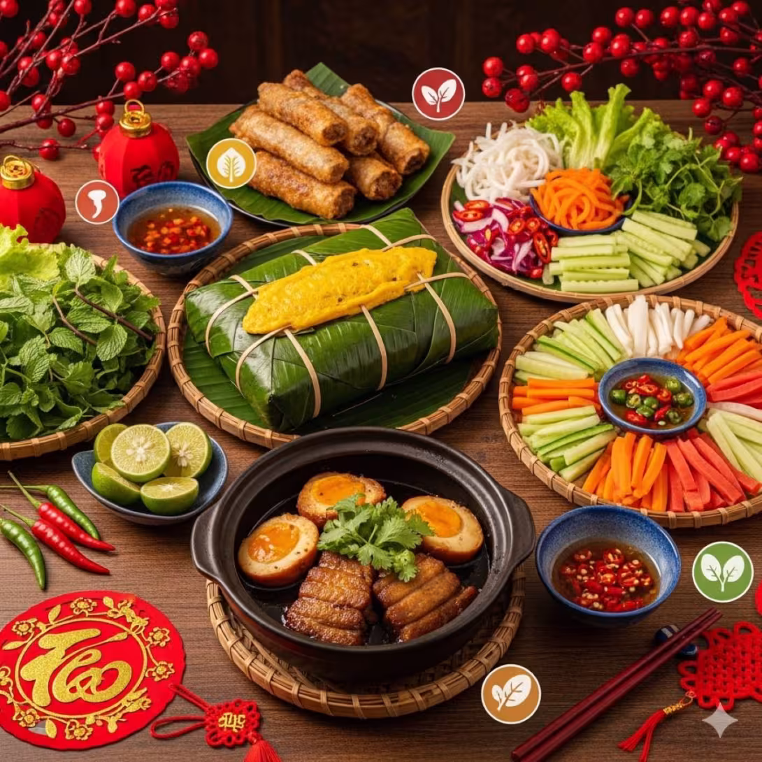 Tết Nguyên Đán: Dinh Dưỡng Trong Mâm Cơm Tổ Tiên - Ăn Tết Khỏe